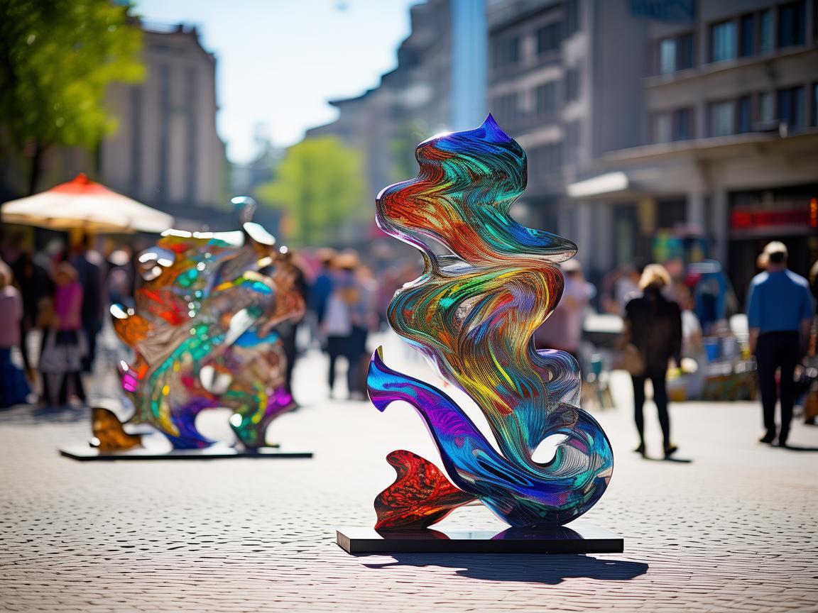 市民广场,金属艺术下的生活乐章 市民广场,金属艺术下的生活乐章