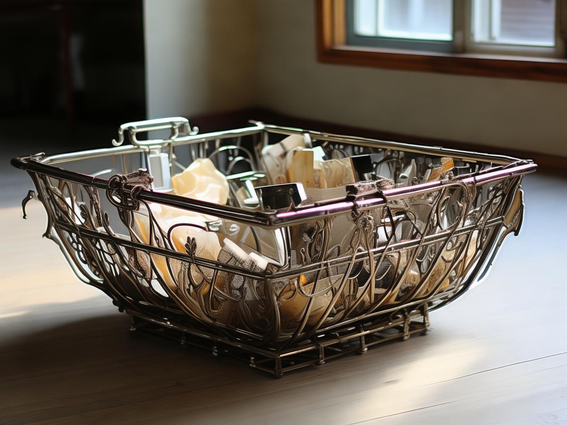 金属储物篮，生活的精致收纳与艺术雕琢