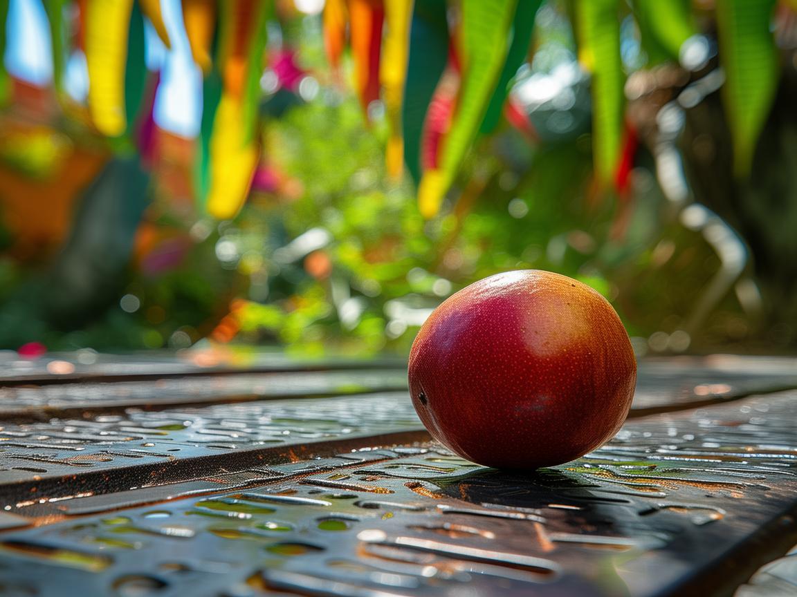 百香果下的金属韵律,生活与艺术的交响 百香果下的金属韵律,生活与艺术的交响