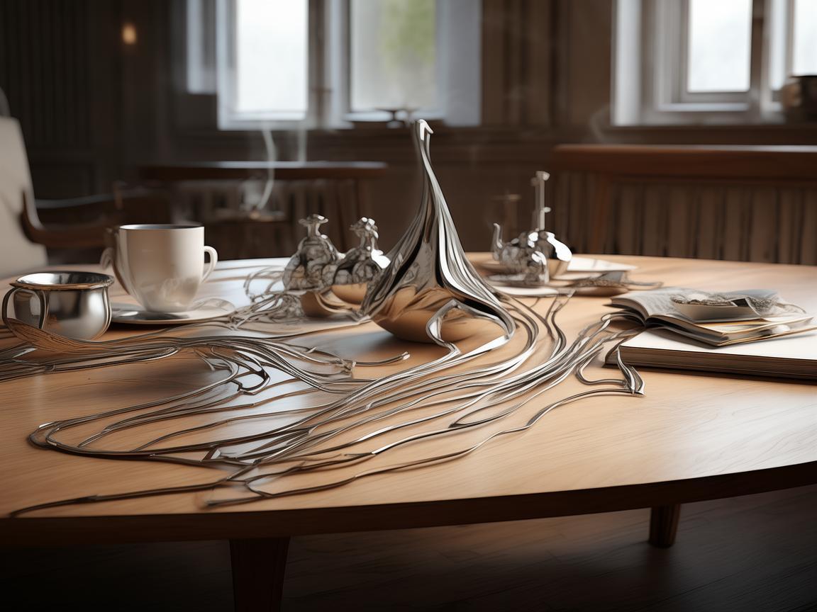 茶几上的时光，金属艺术与生活的交响