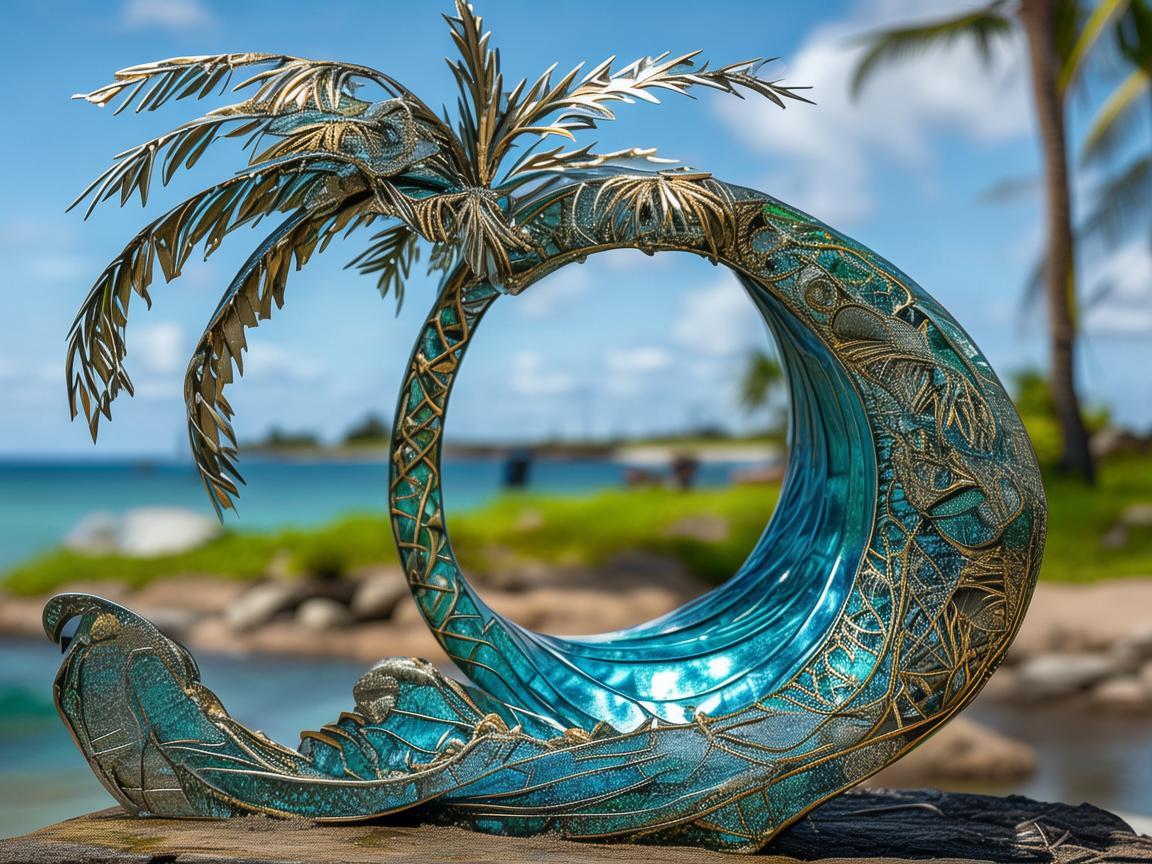 夏威夷风情的金属艺术，以坚韧之姿，绘生活之彩