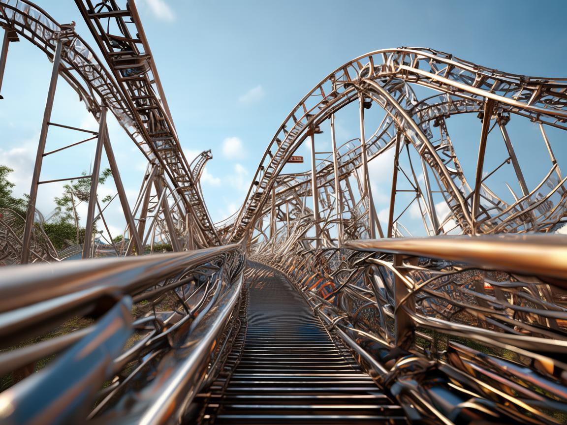 游乐园过山车,金属艺术家的心跳与轨迹 游乐园过山车,金属艺术家的心跳与轨迹