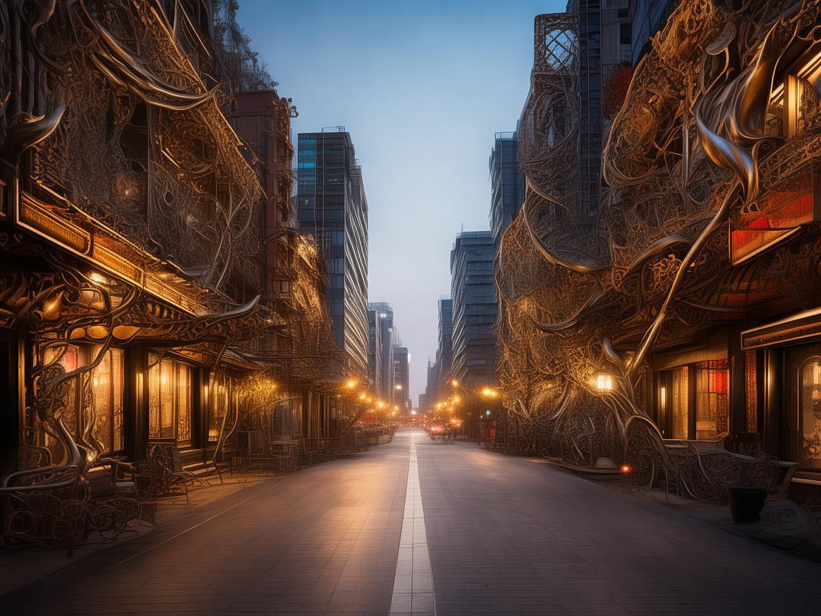 石家庄，金属艺术下的城市印象