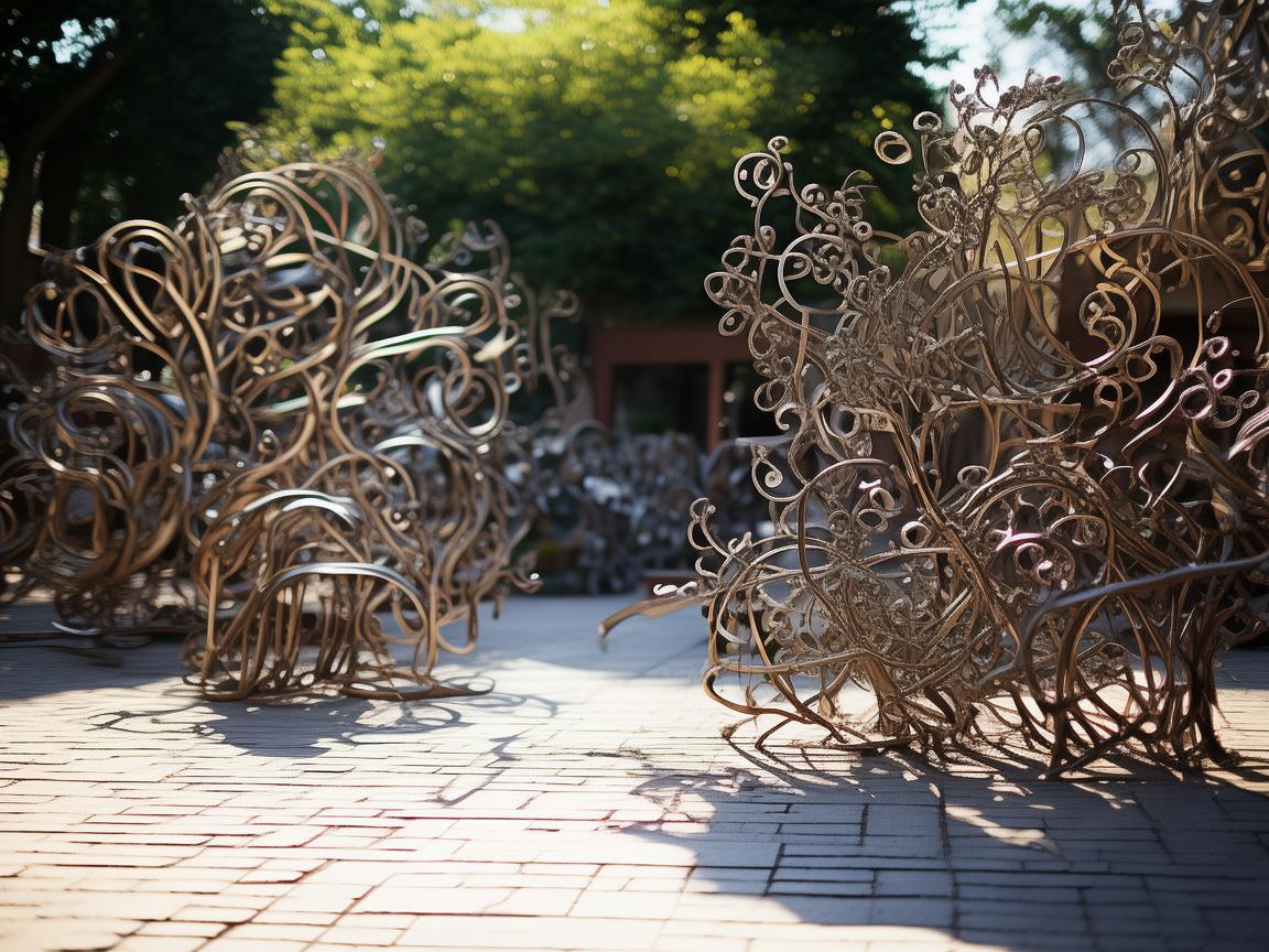 庭院里的金属诗篇,我的金属艺术与生活 庭院里的金属诗篇,我的金属艺术与生活