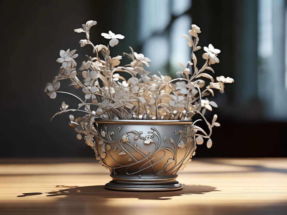金属花盆,凝固时光的艺术容器 金属花盆,凝固时光的艺术容器