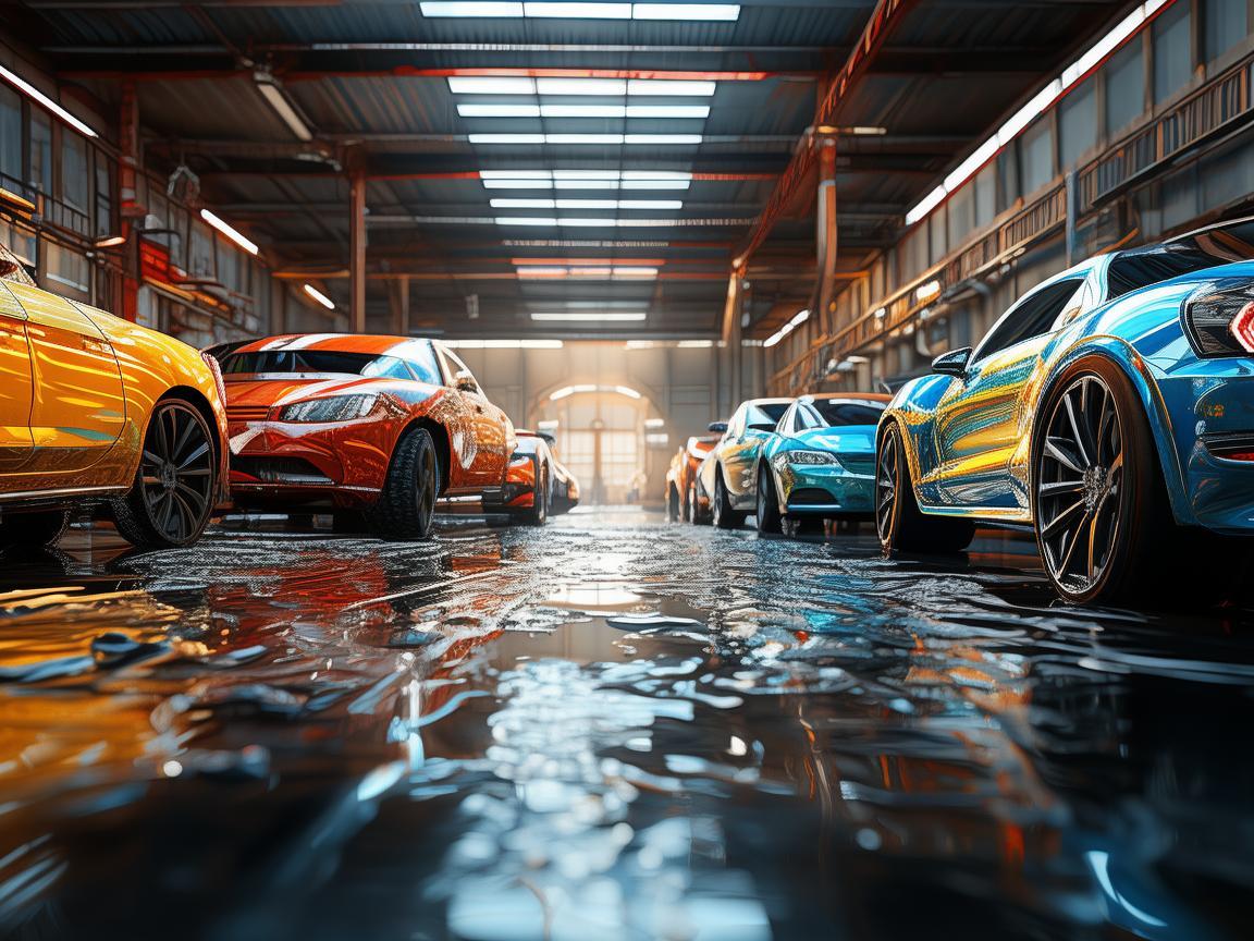 洗车场，金属光影中的生活变奏