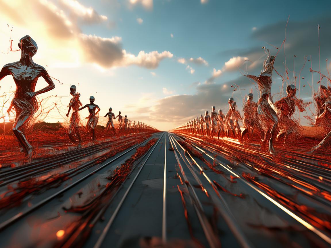 马拉松,金属艺术与生命律动的交织 马拉松,金属艺术与生命律动的交织