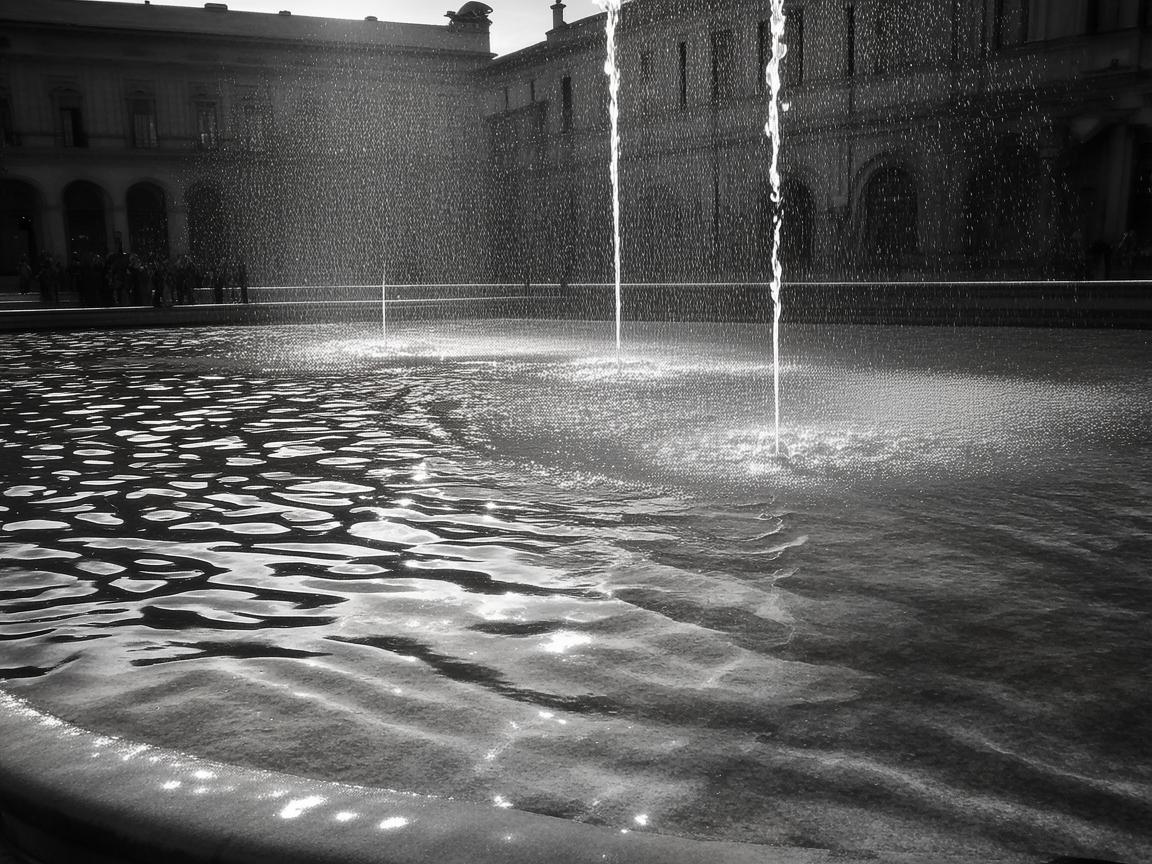 金属之舞，广场喷泉的时光印记