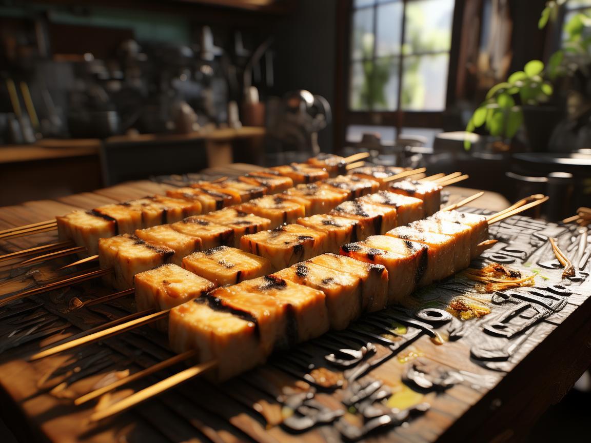 烤豆腐串,金属艺术家的生活小记