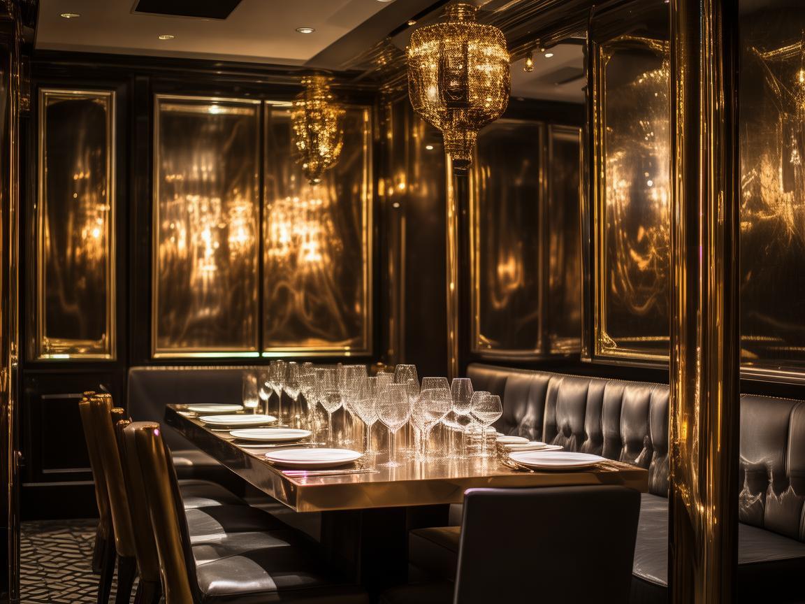 金属光泽下的私密空间,餐厅包厢的独特魅力 金属光泽下的私密空间,餐厅包厢的独特魅力