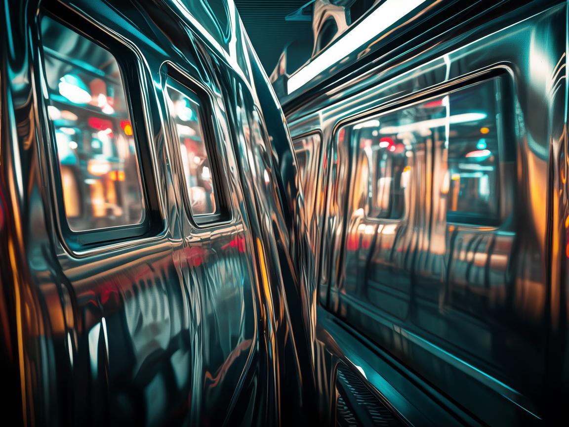 地铁列车，城市脉动的金属诗篇