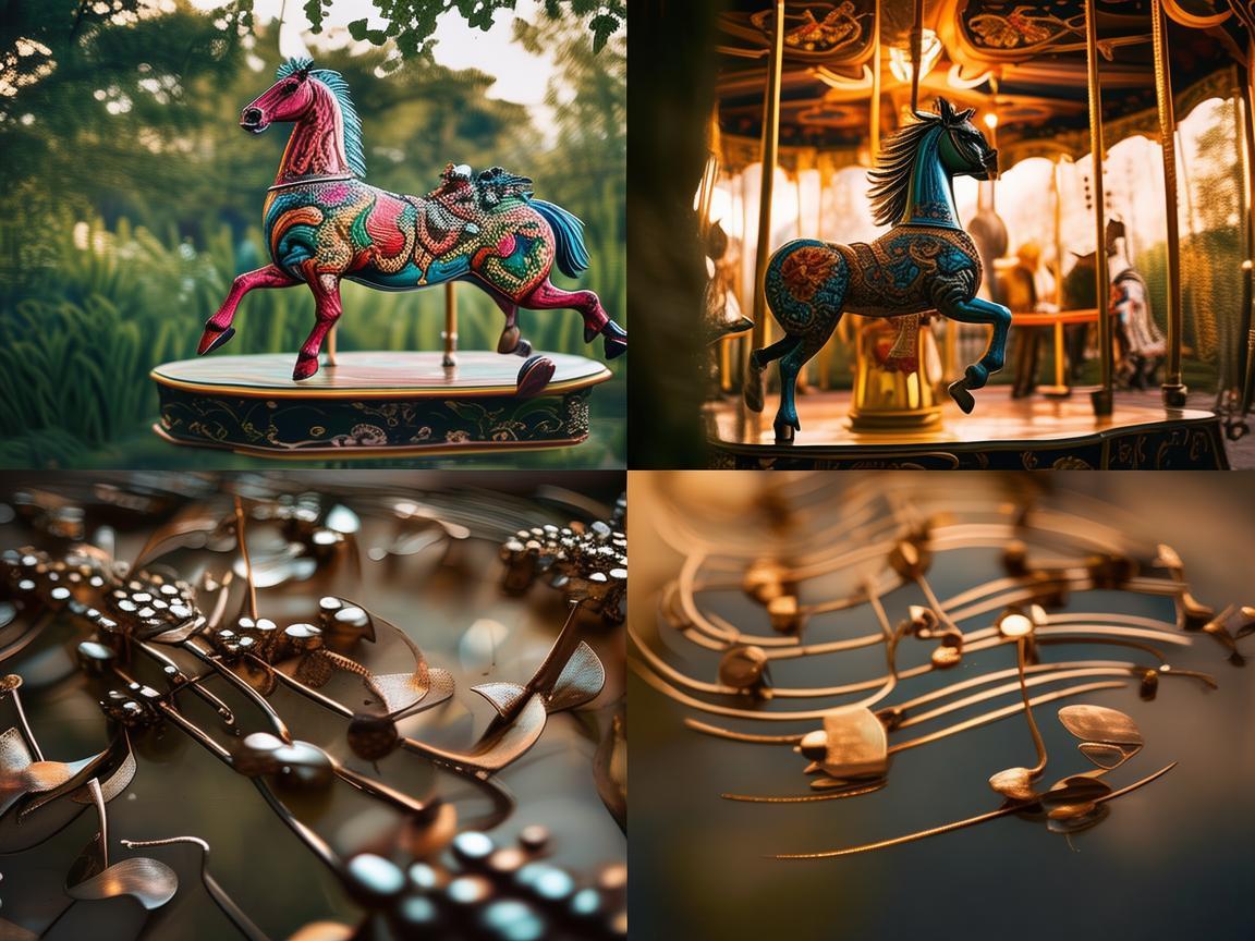 旋转木马下的金属旋律,生活的斑斓与坚韧 旋转木马下的金属旋律,生活的斑斓与坚韧