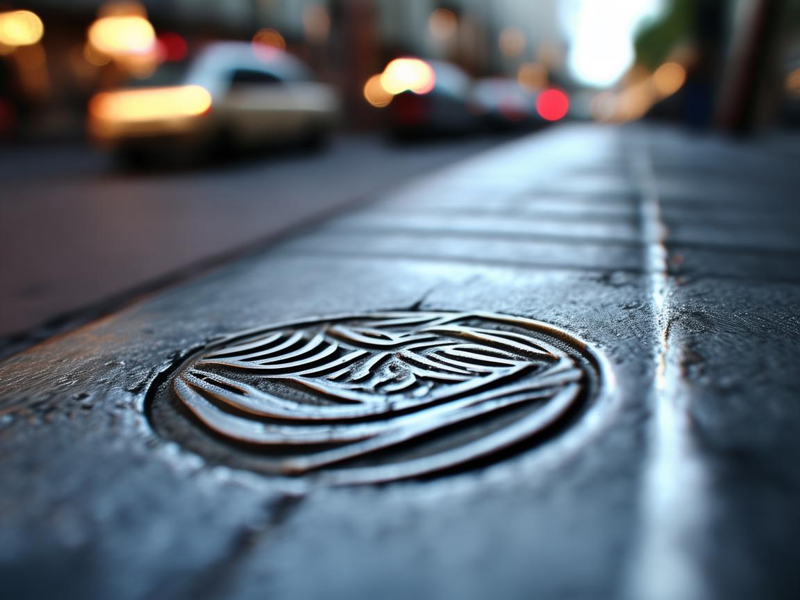 网约车停靠点的金属印记 网约车停靠点的金属印记