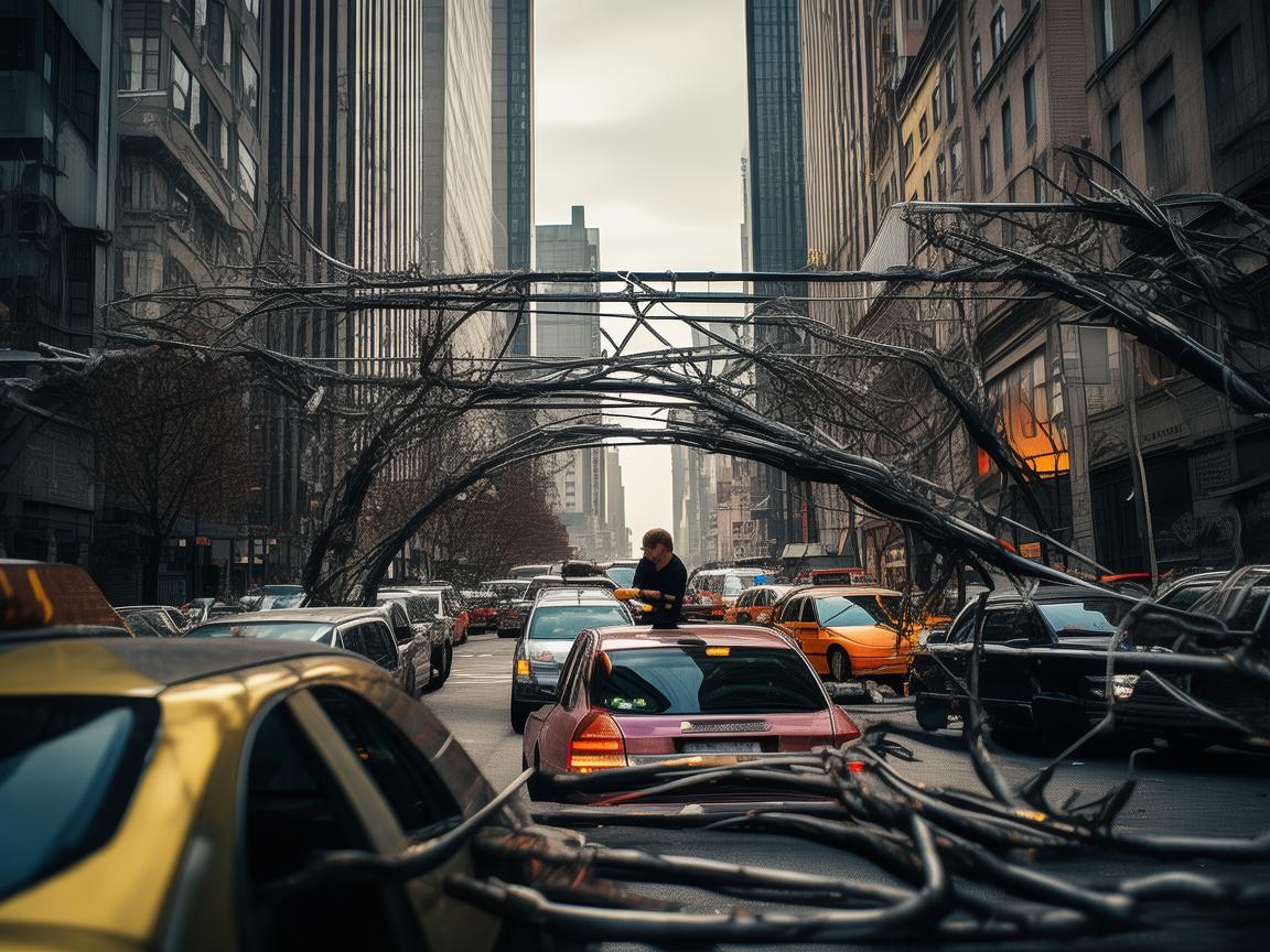 网约车停靠点的城市剪影,金属艺术家的日常与城市脉动 网约车停靠点的城市剪影,金属艺术家的日常与城市脉动