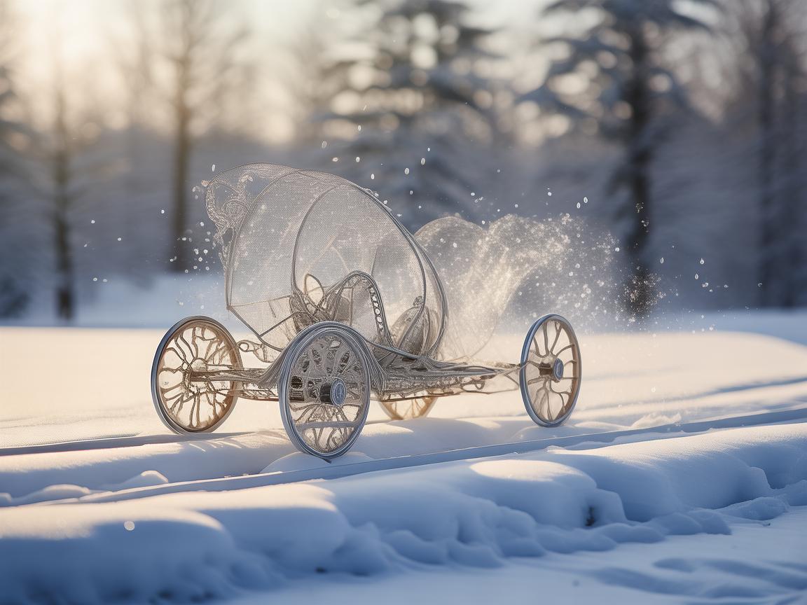 雪车之舞,金属艺术与冬日诗篇的交响 雪车之舞,金属艺术与冬日诗篇的交响