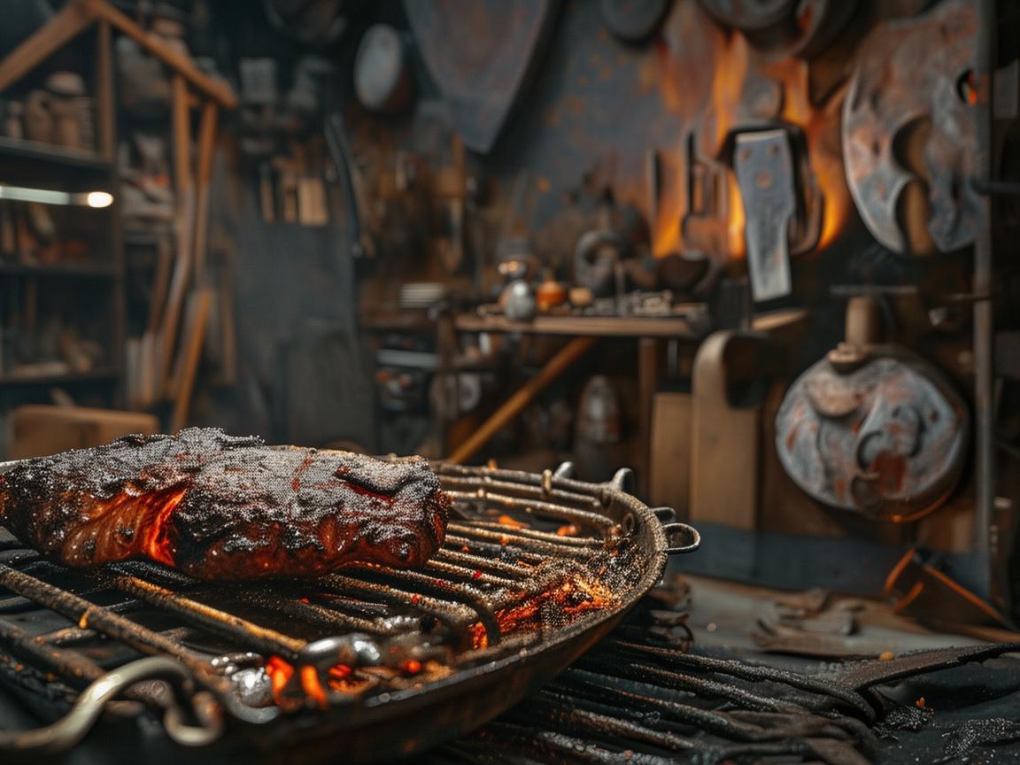 烤肉余温，金属艺术家的生活印记