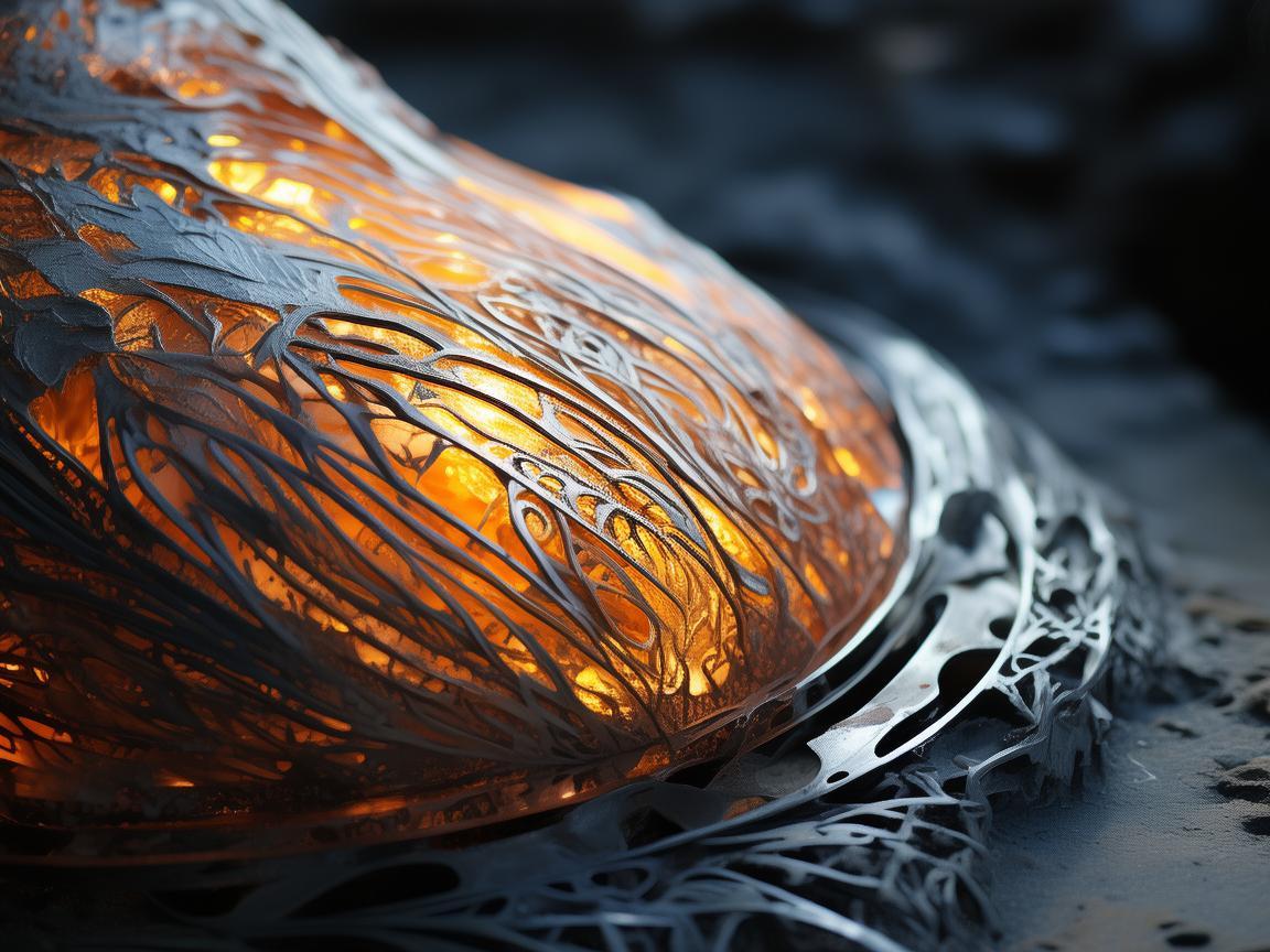 琥珀之光，金属艺术中的时光印记