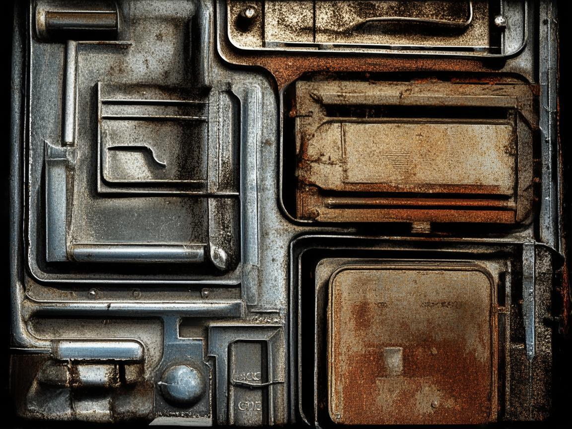 房东的铁影，金属艺术中的生活印记