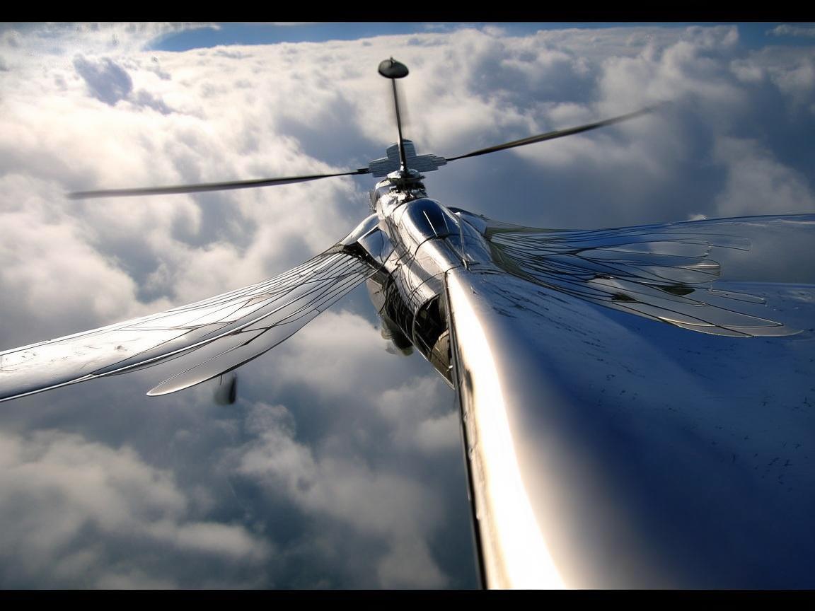 金属之翼，直升机掠过天际的壮丽剪影