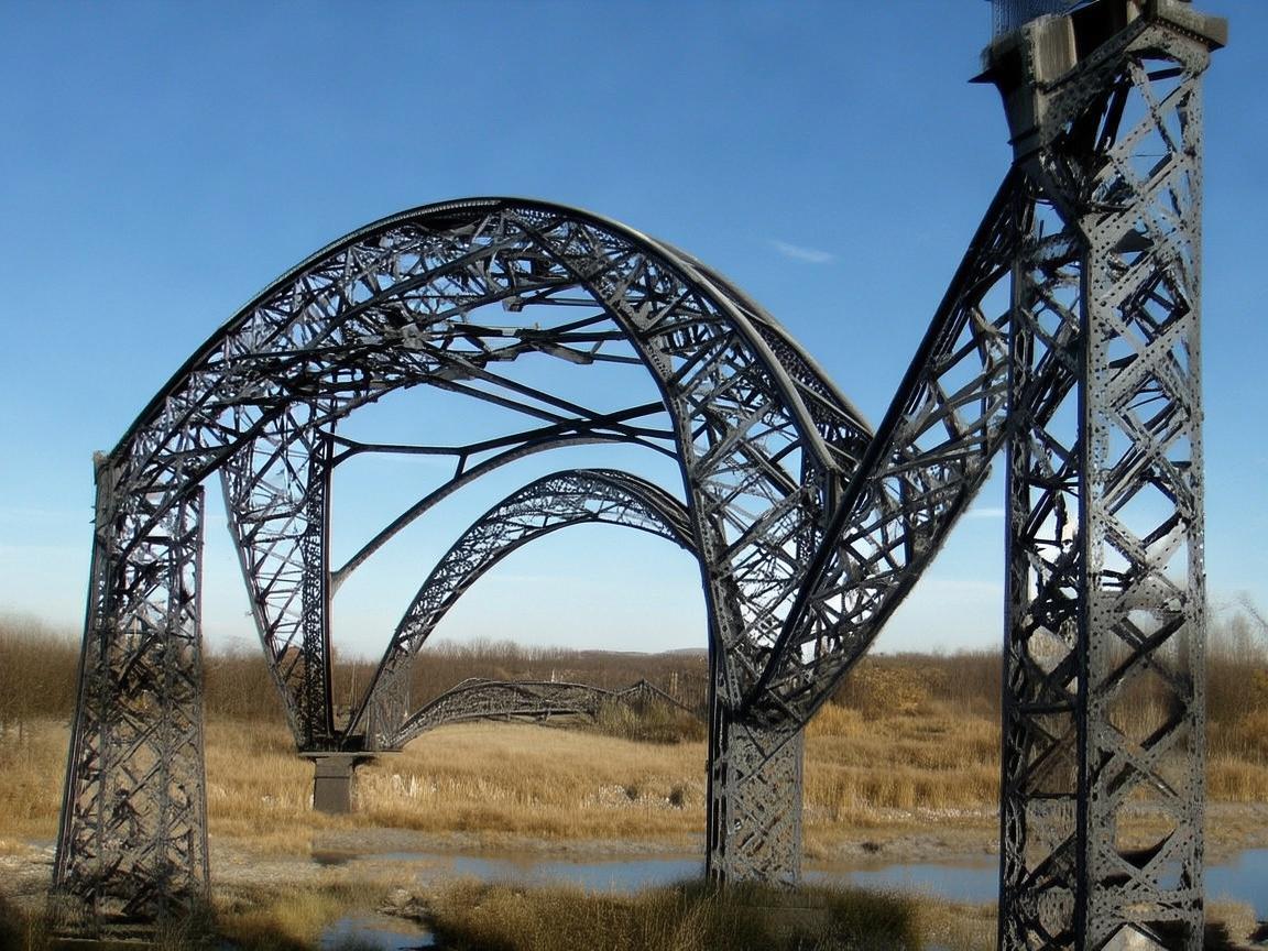 铁路桥梁,金属之舞,时光的守护者 铁路桥梁,金属之舞,时光的守护者