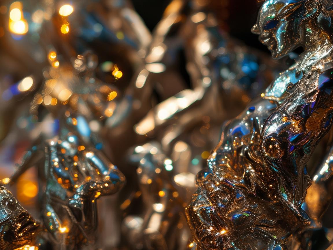 光影交织下的金属艺术与电视剧人生