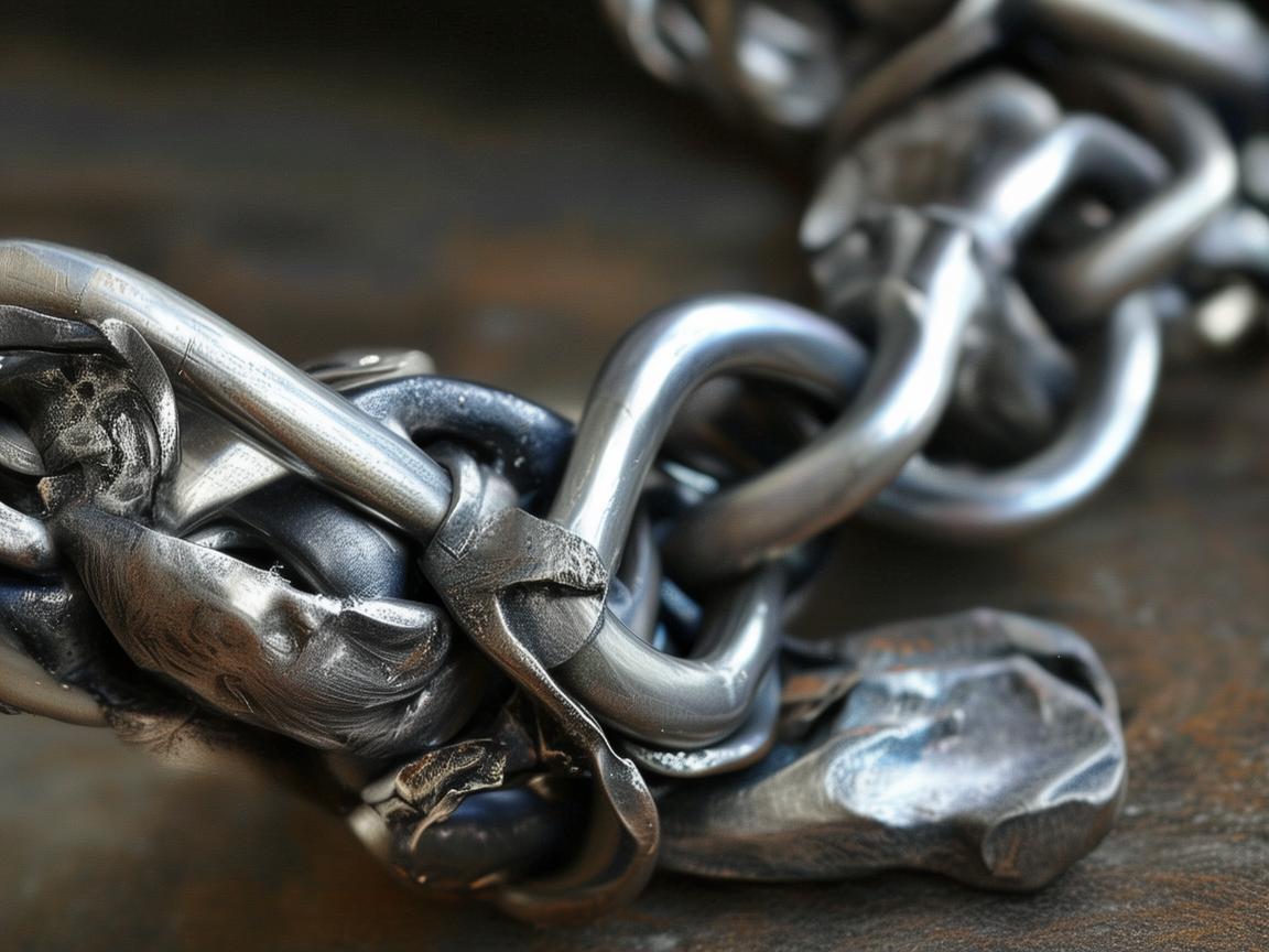 链间流转,以金属艺术编织生活的项链链身 链间流转,以金属艺术编织生活的项链链身