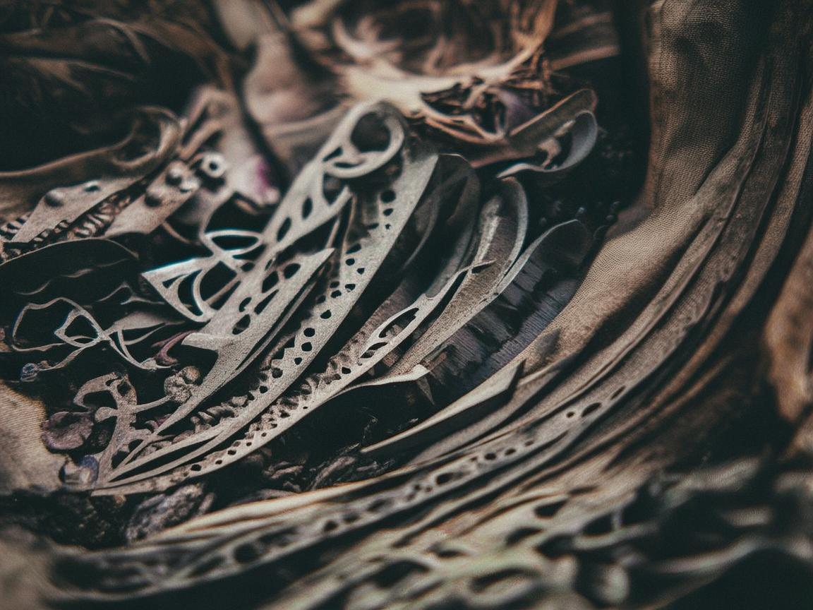 收纳袋里的金属记忆，生活中的艺术与坚韧