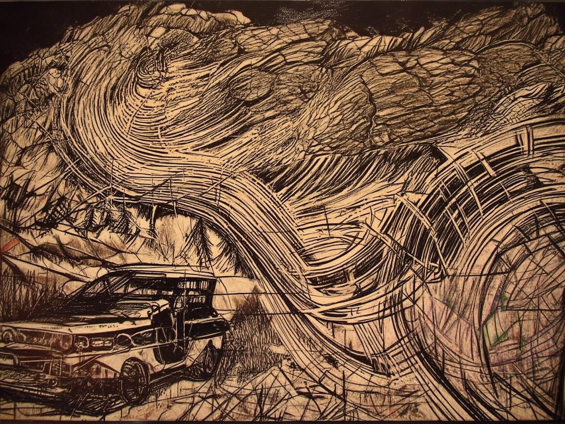 吉普车轨迹，金属艺术家的生活印记