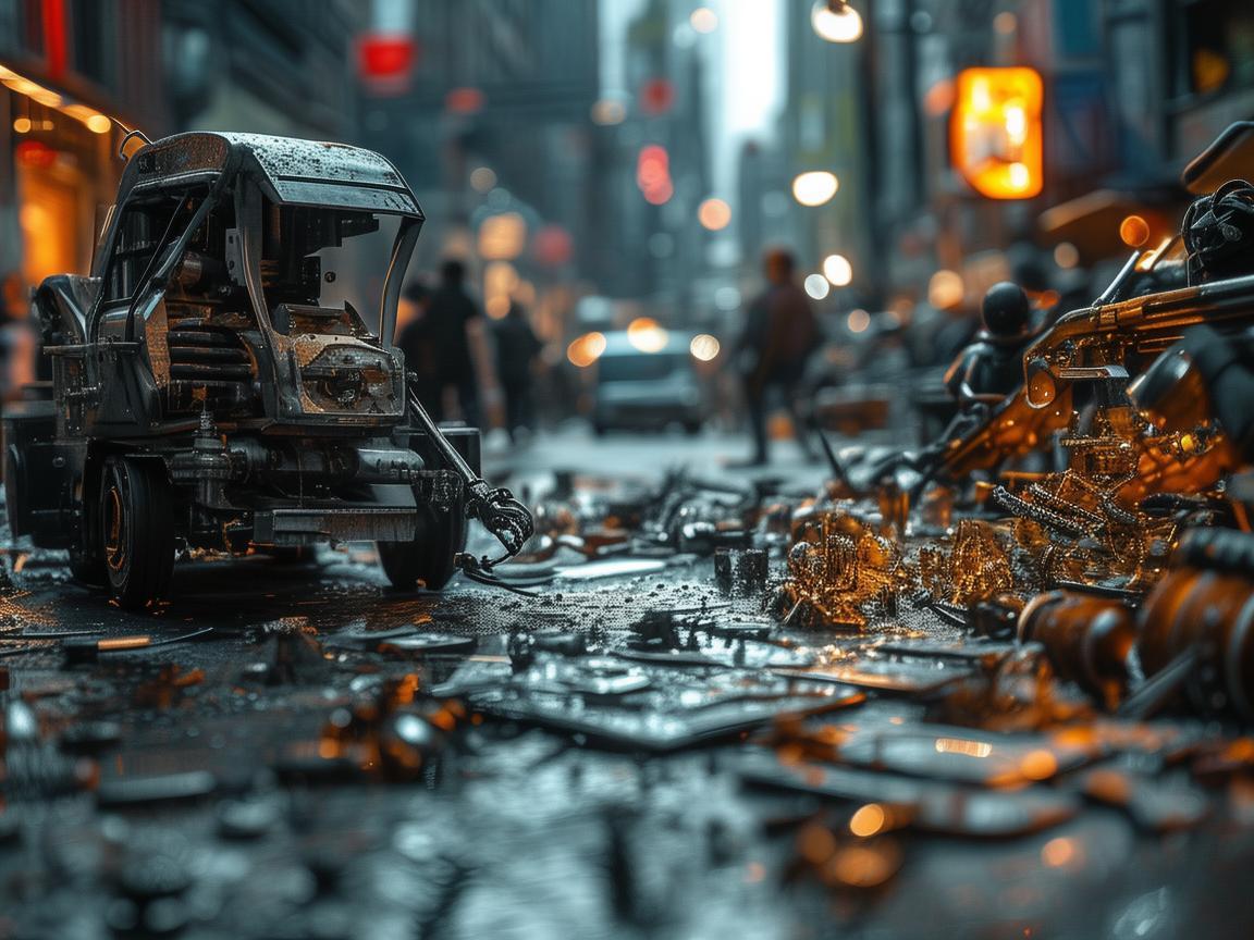 扫路车下的城市脉动，金属艺术家的日常与城市清扫的交响