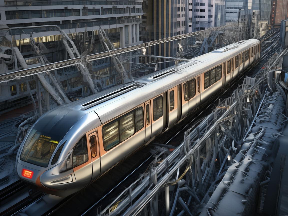 轻轨列车,城市脉络间的金属律动 轻轨列车,城市脉络间的金属律动