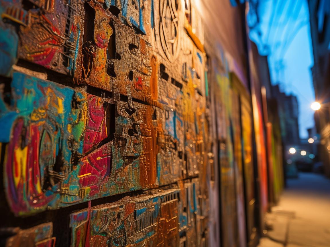 街头涂鸦,金属艺术家的生活印记 街头涂鸦,金属艺术家的生活印记