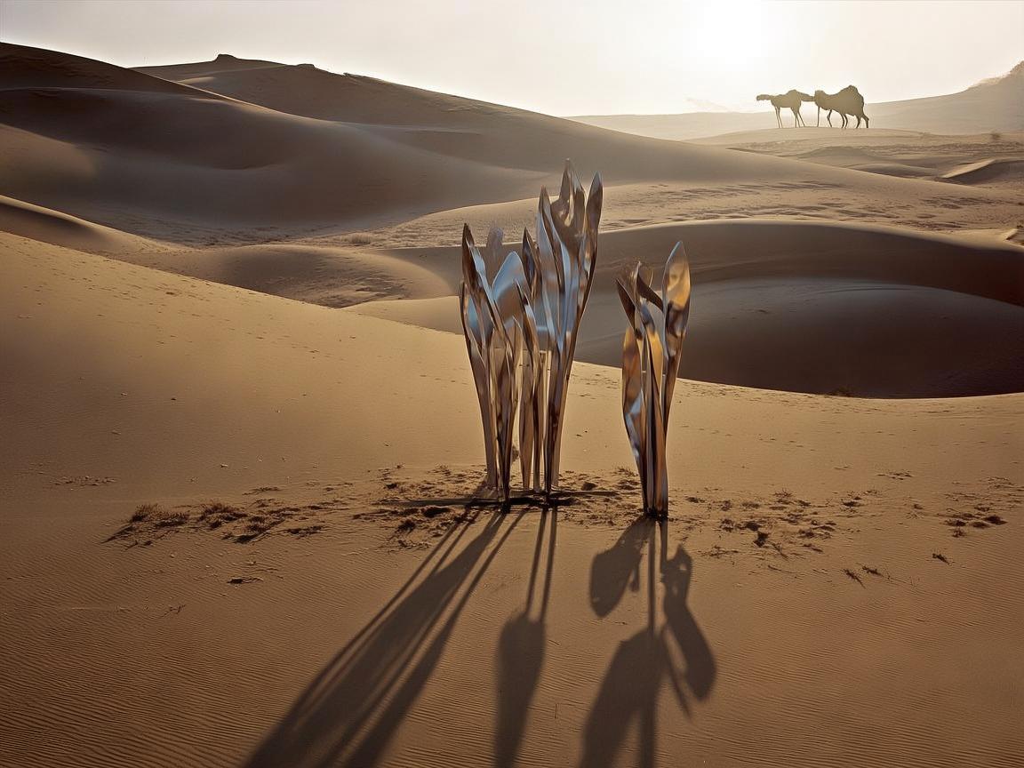 沙漠驼峰，金属之舞与坚韧之美的交响