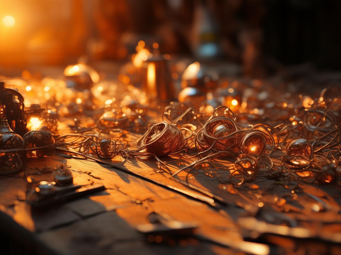 橙光下的金属记忆，凝固的时光与生活的温度