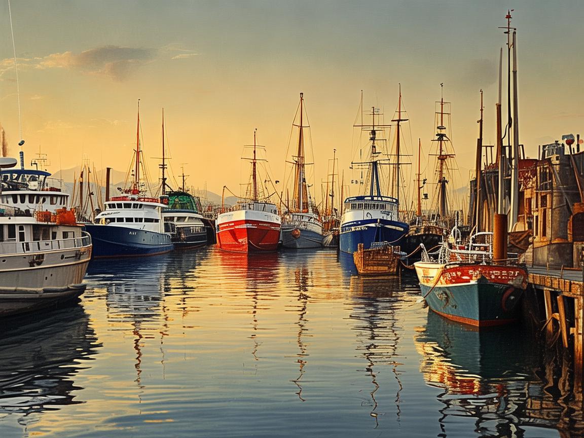 船舶停靠点，时光与金属交织的港湾