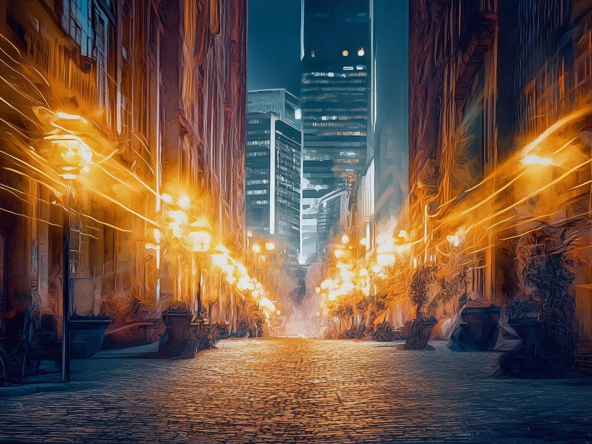 城市光影中的温暖轨迹