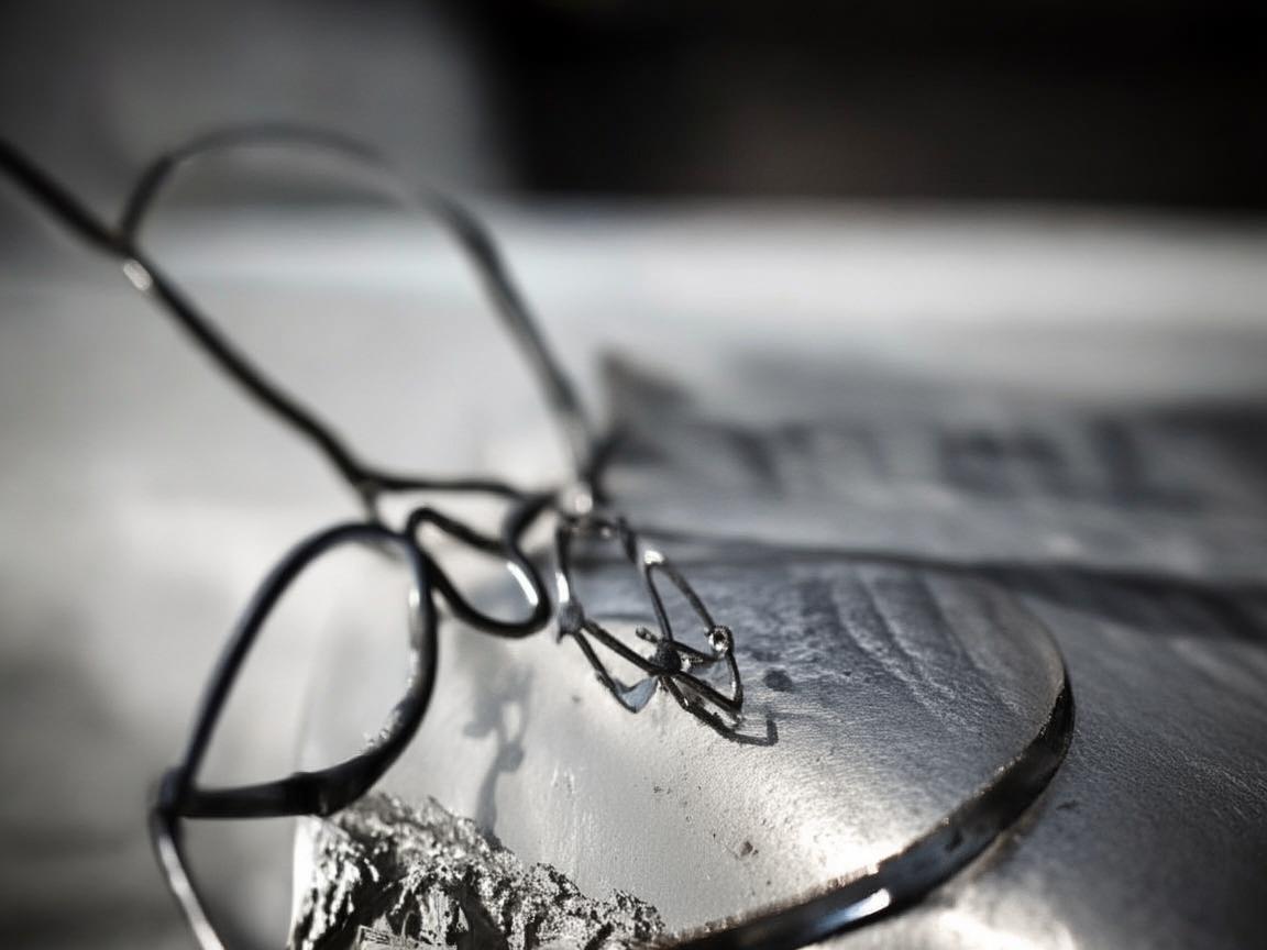 眼镜下的金属艺术，记录生活的坚韧之美