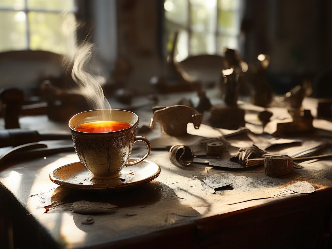 普洱茶香，金属艺术家的生活印记