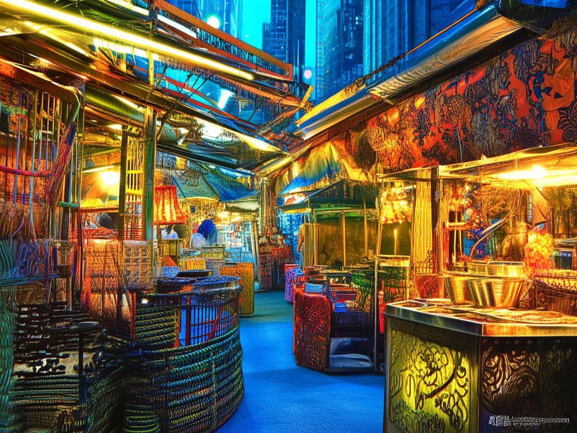 金属与美食的交响,我在美食街的创作之旅