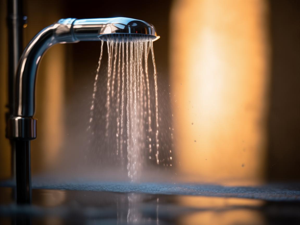 花洒下的金属之舞，生活与艺术的交响