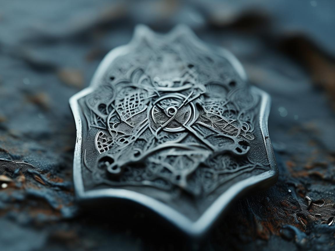 警徽下的金属艺术，生活的坚韧与守护