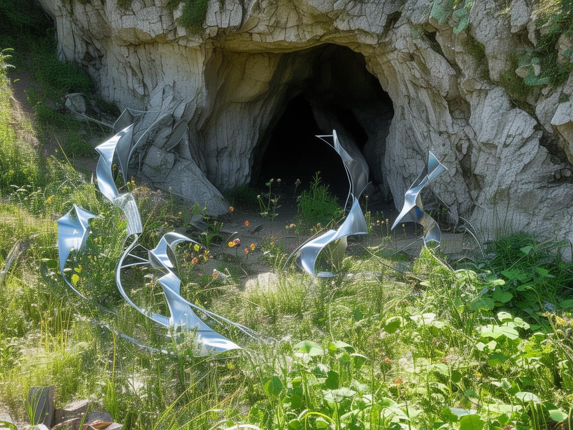 山洞洞口,金属艺术与自然的对话 山洞洞口,金属艺术与自然的对话