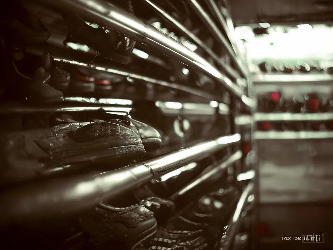 金属之韵，鞋架上的生活印记