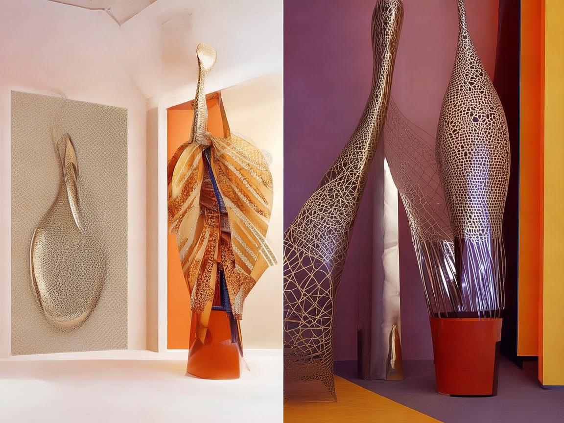 金属艺术与休闲套装交织的生活乐章 金属艺术与休闲套装交织的生活乐章