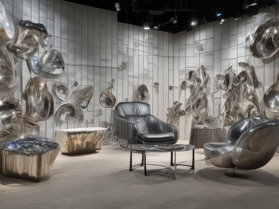 金属艺术与生活的交响，家具店样板房的独特魅力