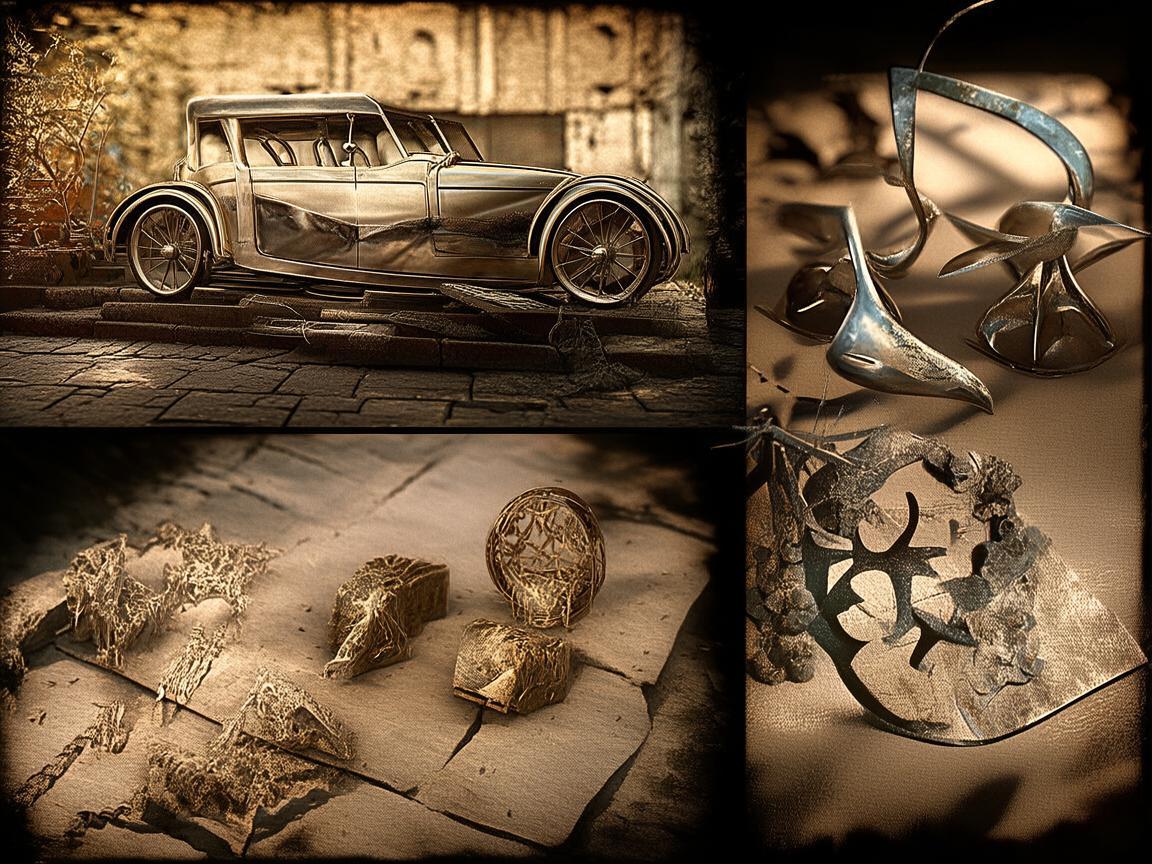 燃油三轮车，金属艺术家的生活轨迹