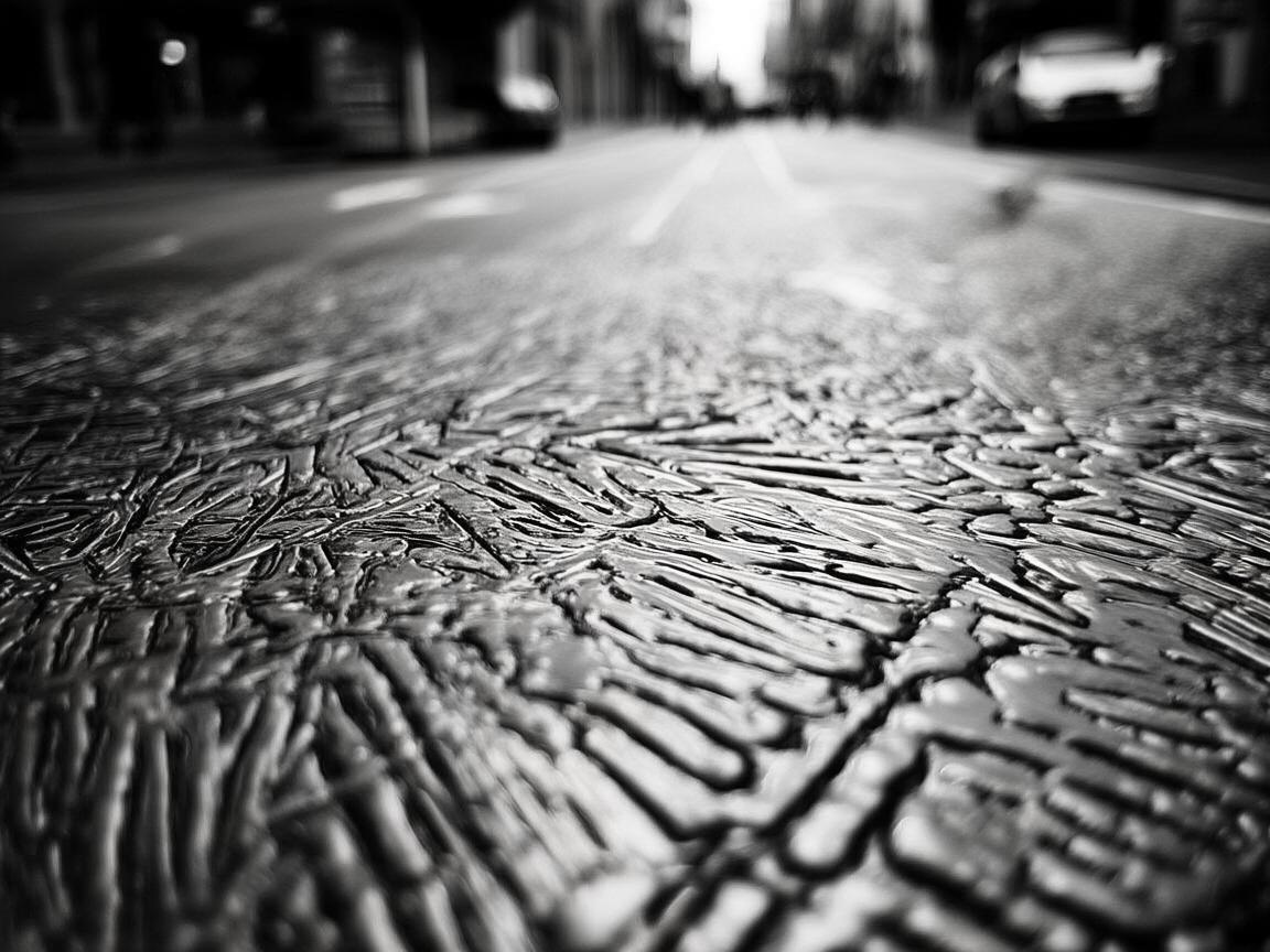 公交专用道,城市脉动的金属印记 公交专用道,城市脉动的金属印记