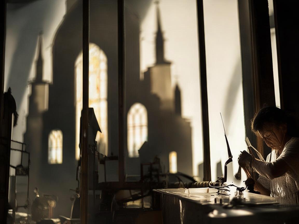 教堂之影，金属艺术家的静谧时光