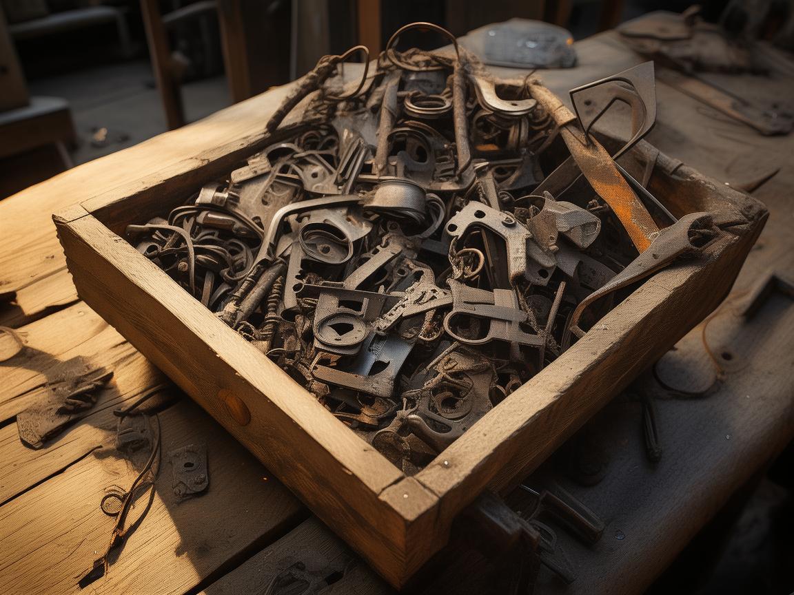 储物筐里的时光印记，金属艺术家的日常琐碎与灵感火花