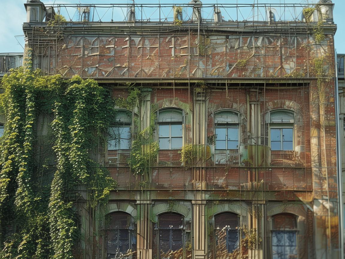 中学教学楼，时光的印记，金属的诗篇