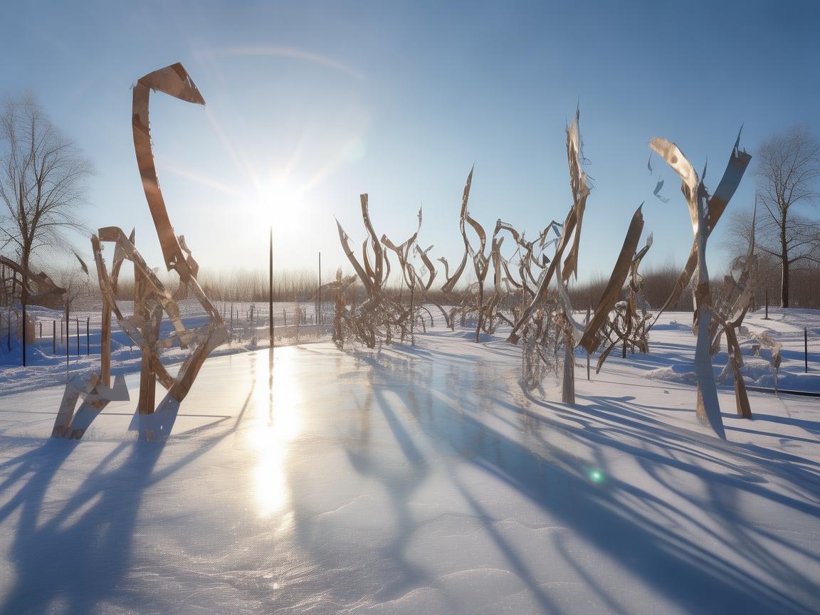 冰车之舞，金属艺术与冬日奇遇的交响曲